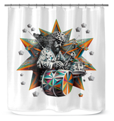 Beat Bliss Shower Curtain